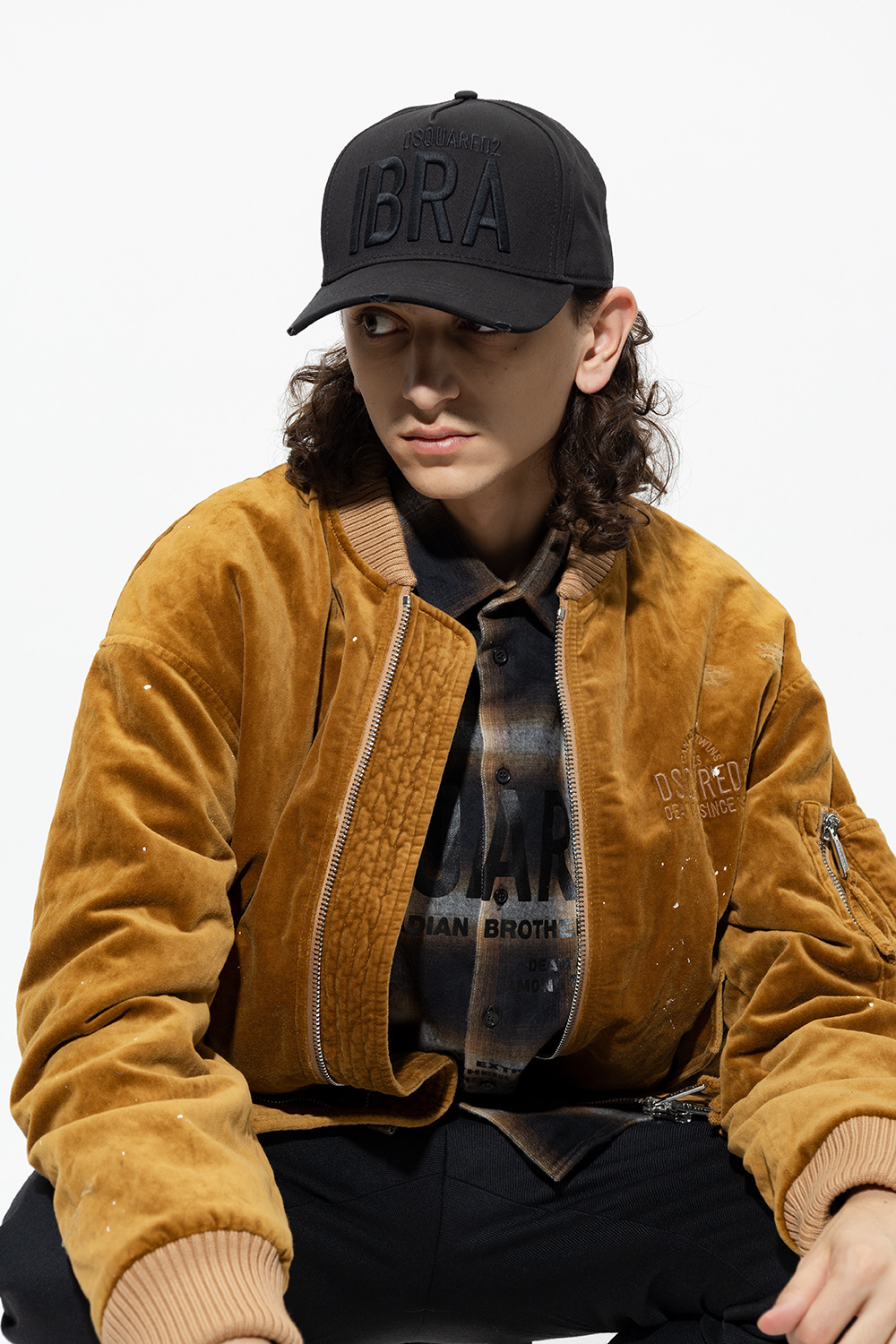 Black 'Ibra Black On Black' baseball cap Dsquared2 - black